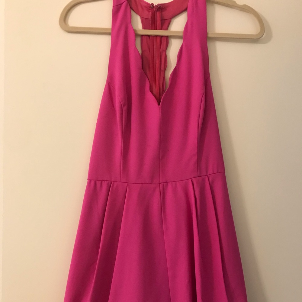 Lush Hot Pink Romper - Small